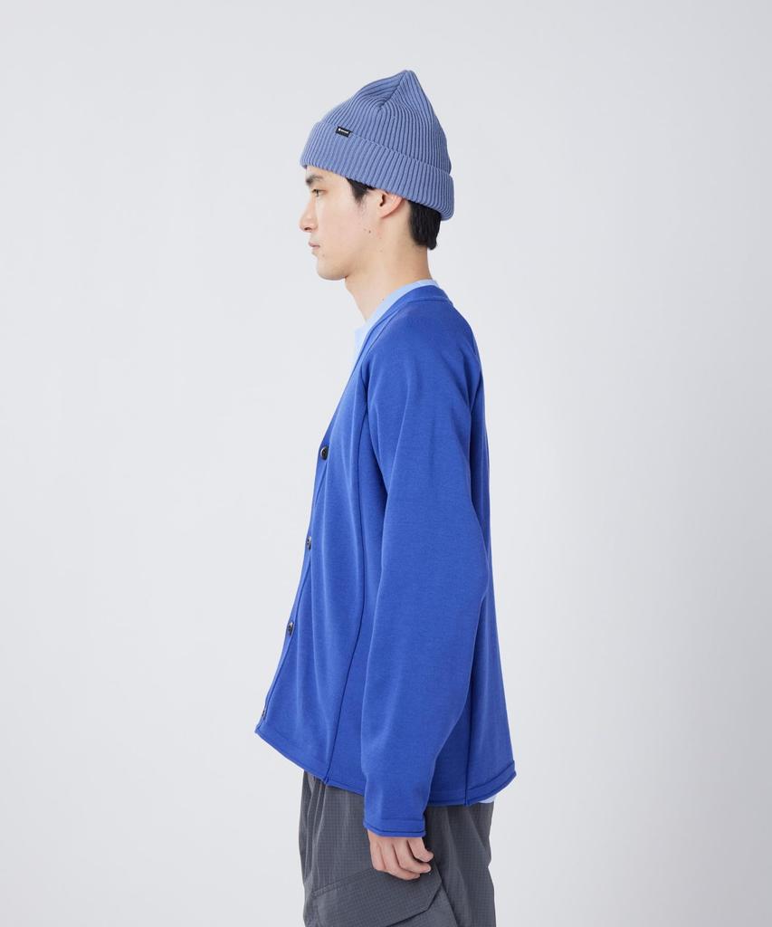 Snow Peak Knit Cardigan Size Water-Repellent KN-26SU002 (Men's/Women's, Blue, L)