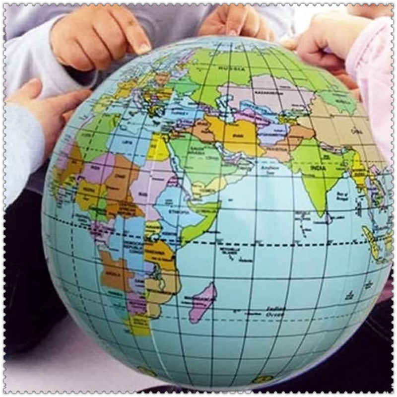 Inflatable Globe Geography Learning Educational Ball Home Office Decoration