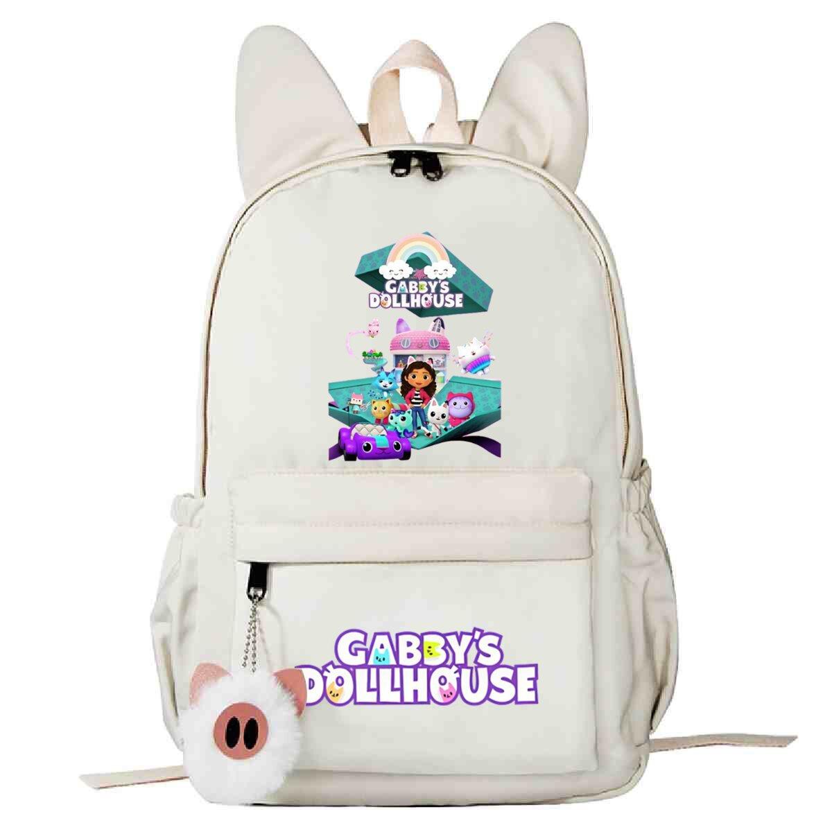 

Анимационный принт, повседневный рюкзак, школьный ранец для учеников начальной и средней школы, новый рюкзак с кроличьими ушками No specification