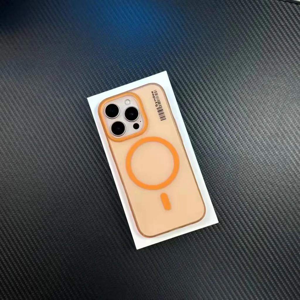 Etui do ładowania bezprzewodowego Magsafe na iPhone 15 13 12 14 16 Pro Max Matowe Magnetyczne Modne Odporne na Wstrząsy Etui Pancerne Metalowa Osłona Obiektywu