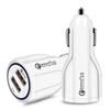 Dual Usb Car Charger Qc3.0 Fast Charging 3.1A Mini Cigarette Lighter Adapter Smart Charging Adapter For Smartphones Laptop
