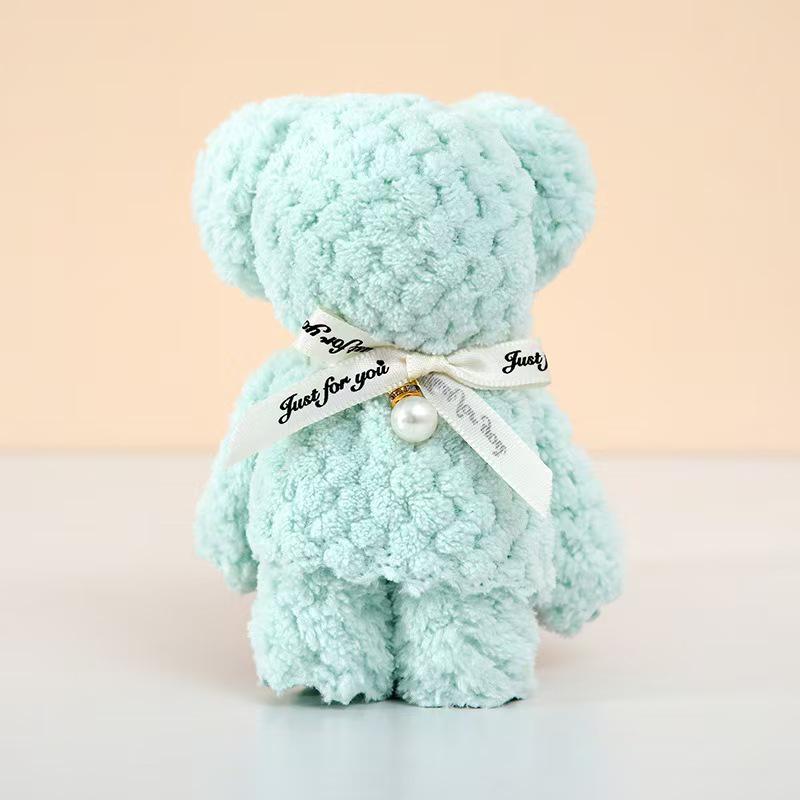 Coral Fleece Pineapple Plaid Bear Towel Souvenir - Perfect for Birthday or Wedding Gifts