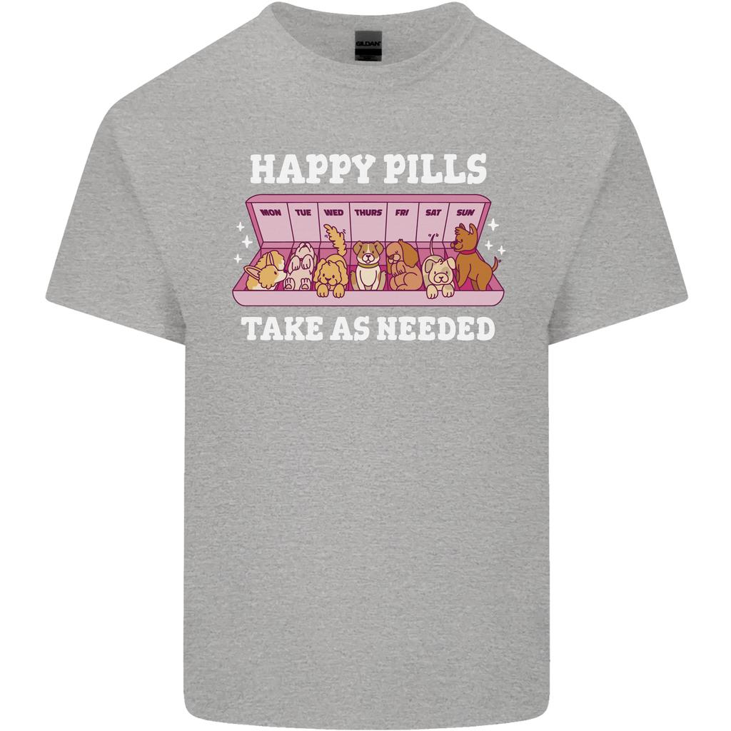 Happy Pills Antidepressants Dogs Unisexs Light Cotton TShirt
