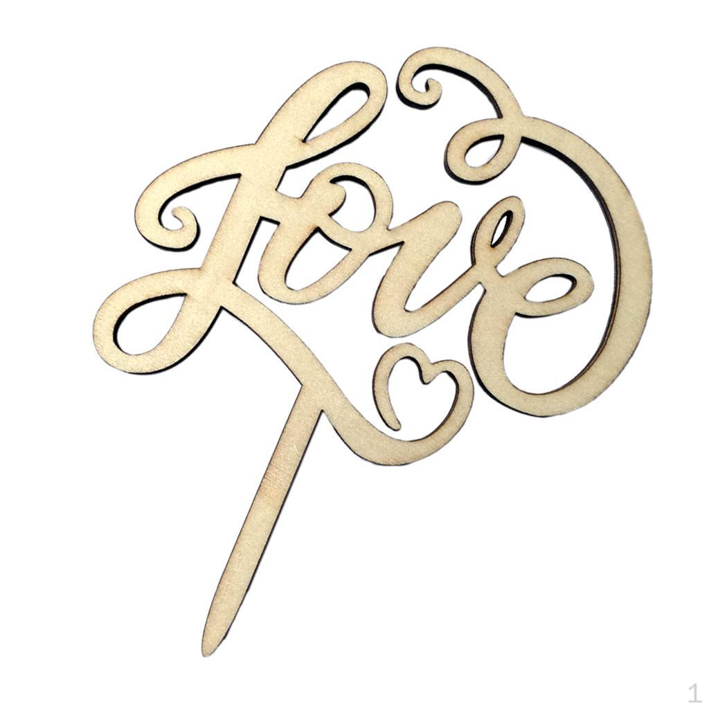 

Romantic Wooden Topper For Wedding Engagement Party