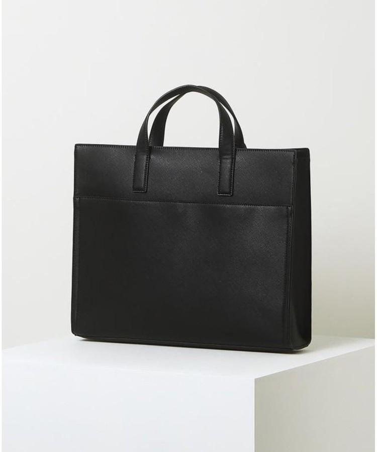 Hazzys Men Acc [Kevin] Black Charm-Decorated Briefcase Crossbody/Tote Bag Hjba6F850Bk