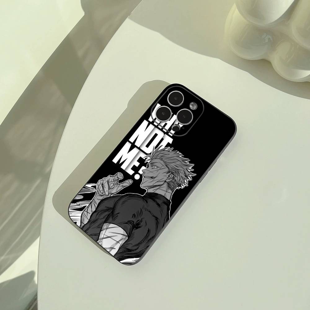 Popular-Anime--Jujutsu -Kaisen Phone Case For iPhone 17,16,15,14,13,12,11 Pro Max, Lightweight and Practical Soft Black Cover