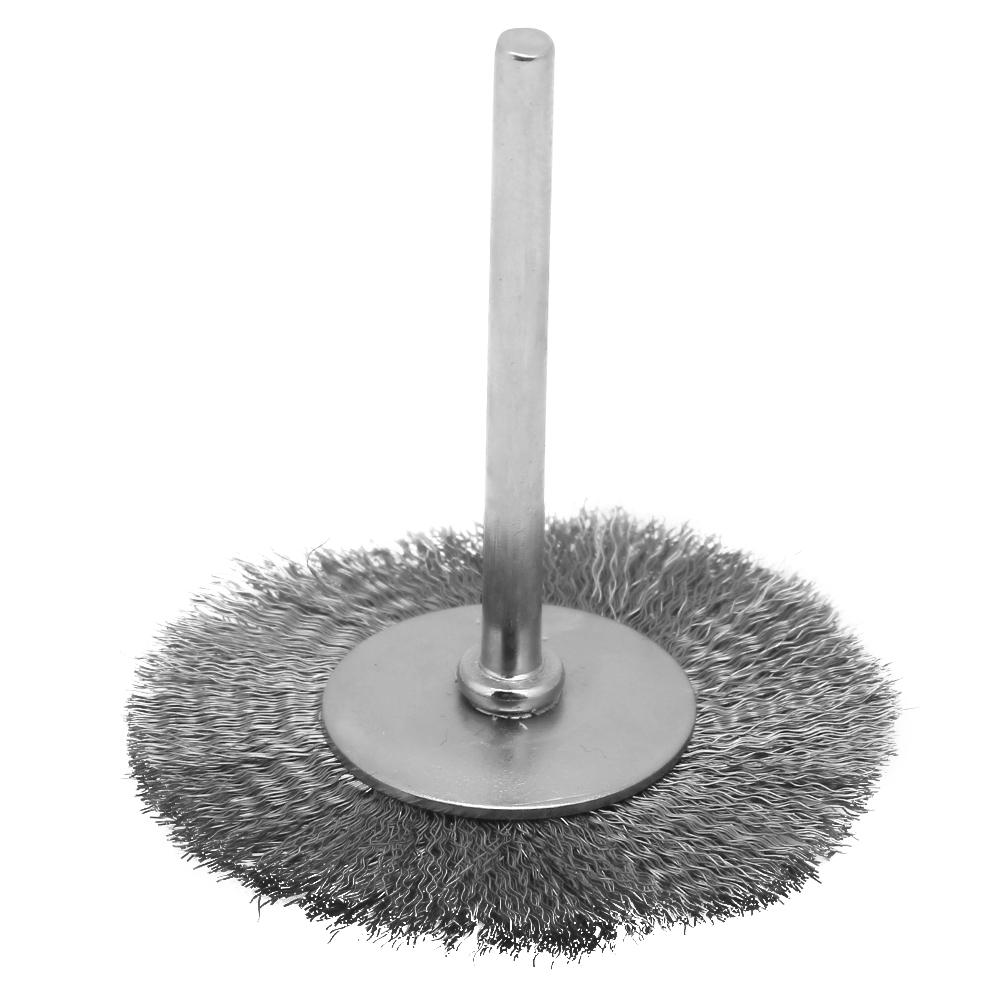10 Pcs Polishing Brush Steel Wire Flat Type Brush Hd(3*25mm)