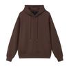 Trendy Heavyweight Drop Shoulder Cotton Pullover Women's Loose Long Sleeve Solid Sweatshirt