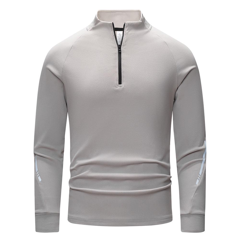 

Мужская быстросохнущая футболка с длинным рукавом из немецкого бархата с флисовой подкладкой - Теплая и дышащая для осени M легкие хаки