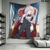 Alya Anime Wall Tapestry Aesthetic Wall Hanging Printed Fabric Blanket Decorative Tapestries for Bedroom Living Room Home Decor