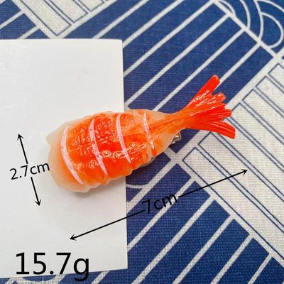 5 Parça Simülasyon Yiyecek Japon Suşi Saç Kartı