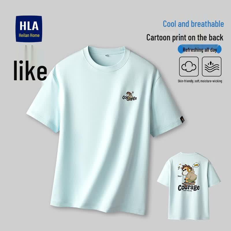 HLA Men s Moisture-Wicking Short Sleeve T-Shirt S
