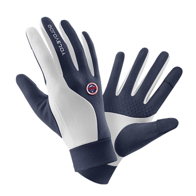 

Сенсорные перчатки для женщин и мужчин, зимние, для занятий спортом на открытом воздухе, для шоссейной езды, оборудование, ветрозащитные, утепленные, лыжные перчатки для зимы M темно-синий