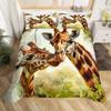 Realistic Giraffe Couple Safari Bedding Set – Wildlife Animal Duvet Cover Set, Perfect Gift for Safari Lovers, Fits Twin/Full/Queen/King Size Beds
