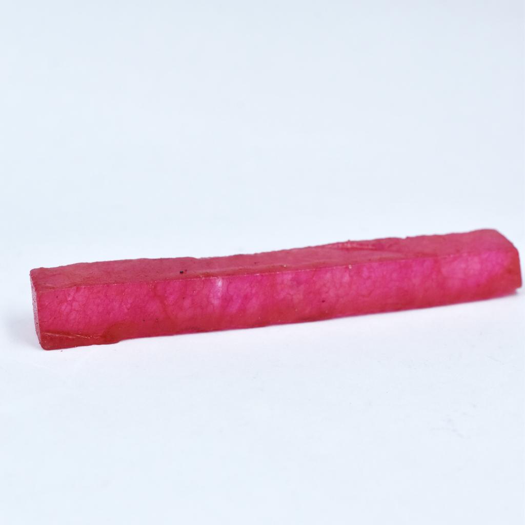 35 Ct Dyed Raw Red Ruby Rough Natural Uncut CERTIFIED Loose Gemstone