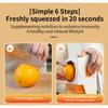 Manual juicer, small household fruit press, convenient hand cranked lemon frying juice cup press