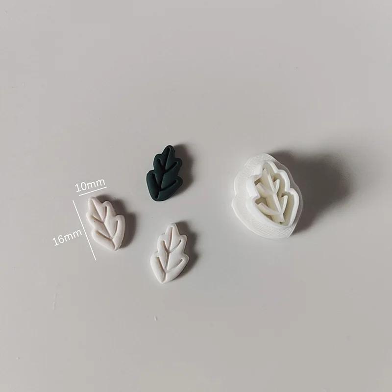 Winter Christmas Theme Polymer Clay Cutters Mushroom Tree Sweater Hat Handmade Earrings Cutter Mold for Earring Jewelry Pendant