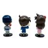 The Action Figure PVC Model 6pcs/set Anime Detective Conan kawaii Mini Sitting posture Toys Doll Desk Decor Collectible Gifts