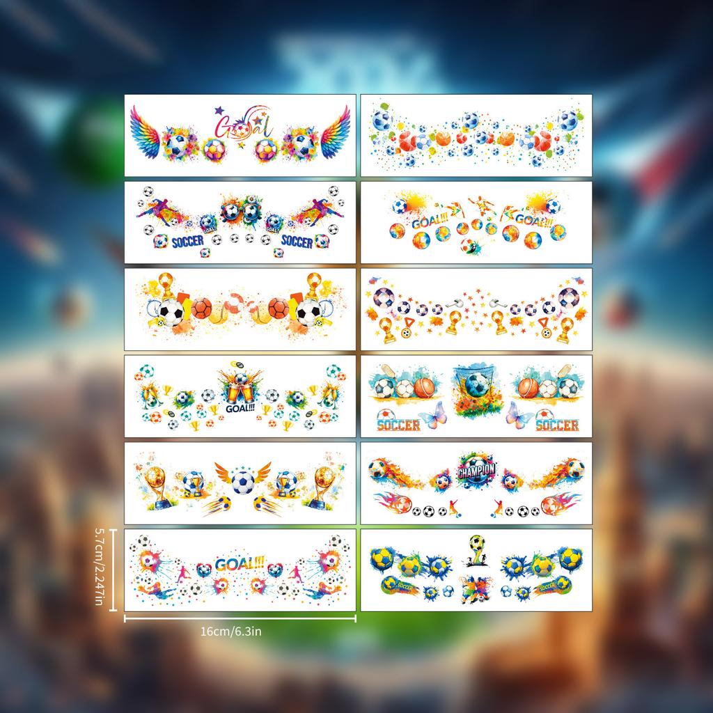 2026 USA-Canada-Mexico World Cup Football Blush Face Stickers Event Cheerleader World Cup Tattoo Stickers