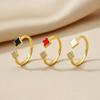 Adjustable Four Leaf Clover Ring Women Gold Plated Copper With Sparkling Zirconia Minimalist Stackable Fashion Jewelry