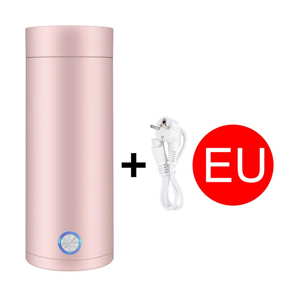 400ML Tragbarer Elektrischer Wasserkocher Tasse 220V Edelstahl Vakuumisolierte Tasse Zuhause Reisen Kochende Wasser Tasse Intelligente Heiztasse