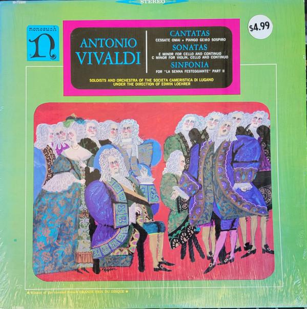 

LP Record ANTONIO VIVALDI CantatasSonatasSinfonia H71088 Nonesuch US Classical Used