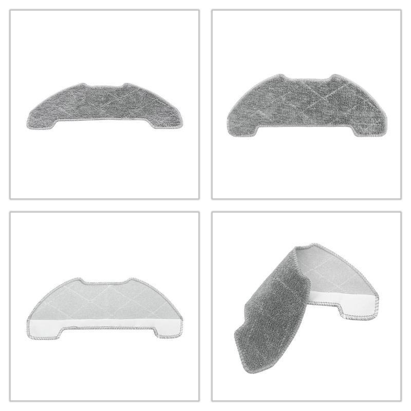 Convenient Mop Cloths Sweeping Robot Mop Cloth Sweeping Robot Replacement Part Microfiber Texture Mopping Cloths