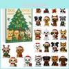 Dog Lovers Advent Calendar With Acrylic Christmas Tree Ornaments For Holiday Gift Giving