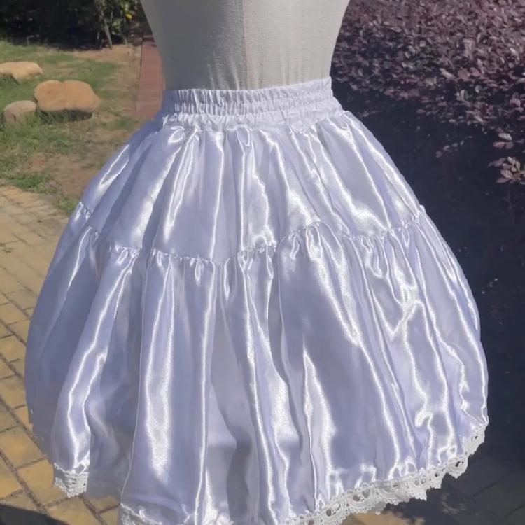Girls Lace Petticoat Women Lolita Costume Underskirt Lovely Elastic Short Skirt