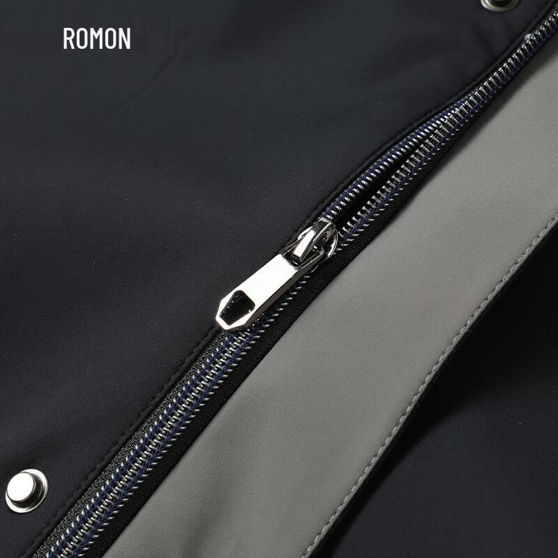 ROMON Men's Hooded Business Casual Jacket