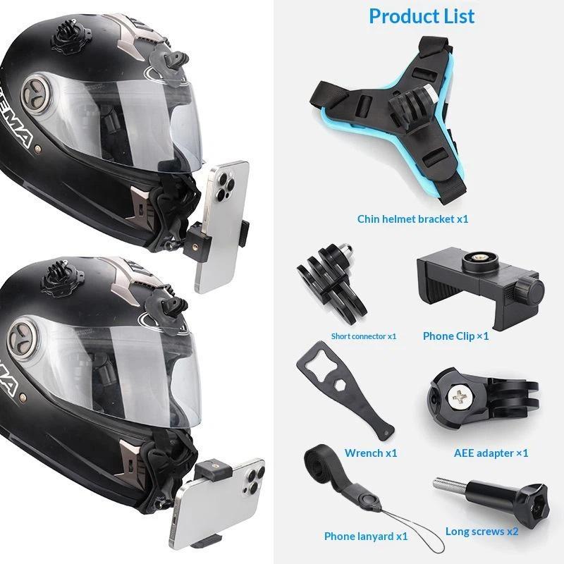 Helm-Kinnbefestigungsgurt für Action 6 5Pro Hero 13 12 11 Motorradhelm-Kinnhalter Kamera Zubehör