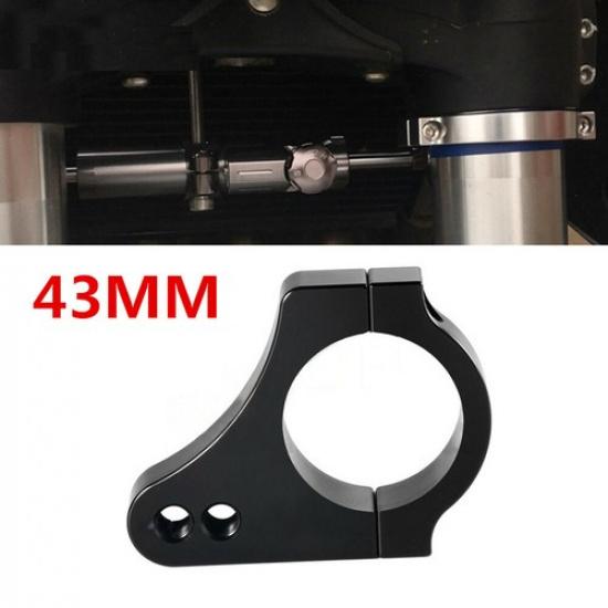 1x Hliníkový držák vidlice tlumiče řízení motocyklu 43mm Snížení vibrací páky