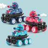 1 Piece Gift For Boys Girls Collision Deformation Can Launch Tank Simulation Walking Six-Wheel Inertial Off-Road Vehicle Model