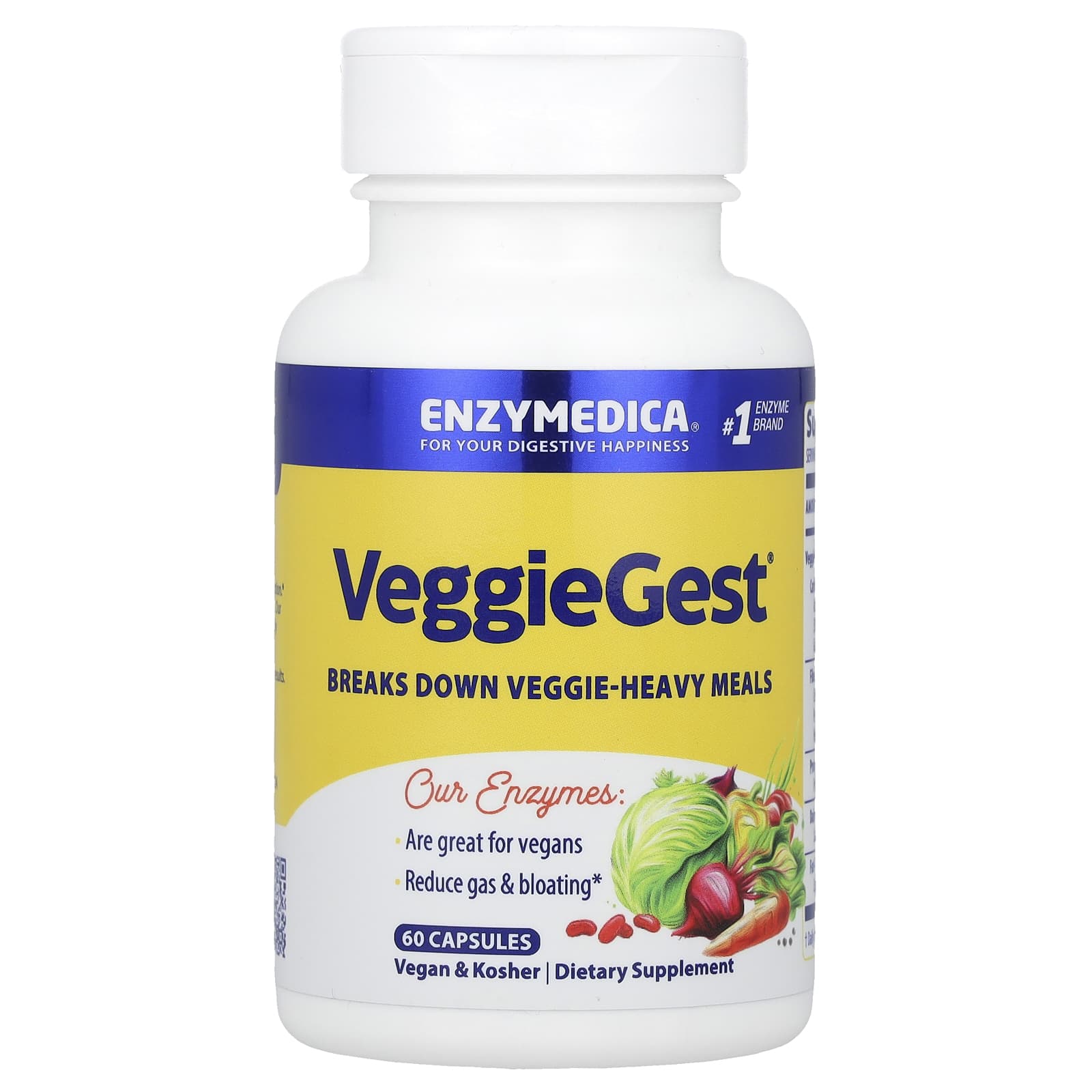 

Enzymedica, VeggieGest®, 60 Capsules