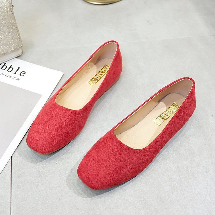 Women's Shoes Low Heeled and Gentle Shoes Spring and Autumn Shoes Flat Bottomed French Shallow Mouth Single Shoes