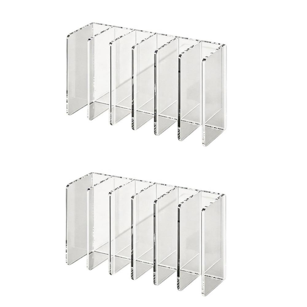 2PCS Transparent Eye Shadow Plate Storage Box Large Capacity Hand Cream Organizer Desktop прозрачный