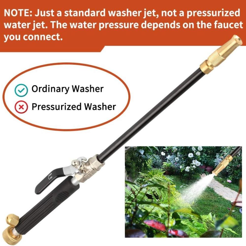 Jet High Pressure High Pressure Cleaner, Portable Hydrojet High Pressure Cleaner Garden Hose End, Glass Window Cleaning Sprayer Home Garden Car Water