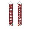 1 Pair 180x30CM Xmas Hanging Flags Large Size Merry Christmas Banner Christmas Door Couplet  Bar