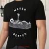 Funny Skeleton Halloween T Shirt Mens Cotton Novelty Black Soft Top Vintage Washed Stylish Comfortable Breathable Slightly