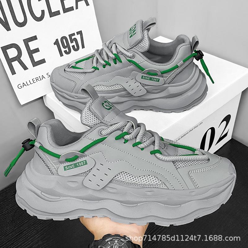 Spring and Autumn New Classic Men's Shoes Youth Street Dance Versatile Casual Shoes Thick soled Anti slip Running Shoes sneakers