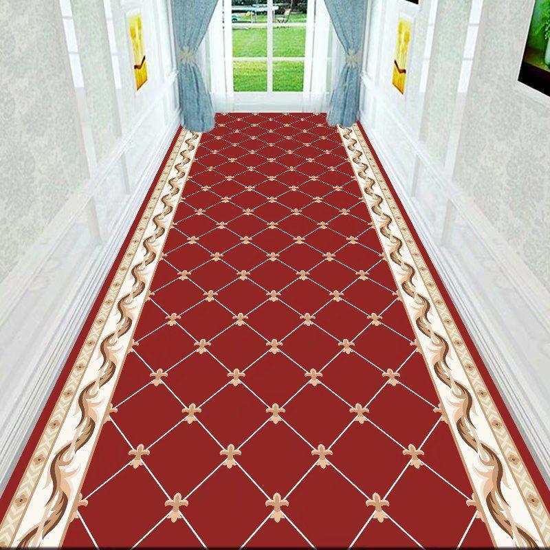 Crystal Velvet Runner Mat Modern Luxury Geometric Pattern for Hallway Living Room Bedroom Indoor Outdoor Use Home Decor Accessory