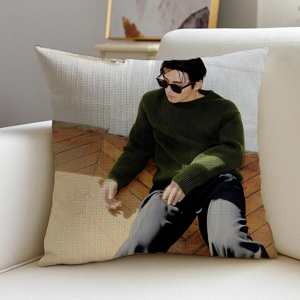 P-Ji Chang-Wook Cushion Cover Natural Linen Pillowcase Set, All-In-One Decor For Sofa, Bedroom & Chair