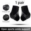 2Pc Adjustable Ankle Support Pad Ankle Sleeve Pressure Anti-Spinning Elastic Breathable Support Fitness Sports Safety Prevention