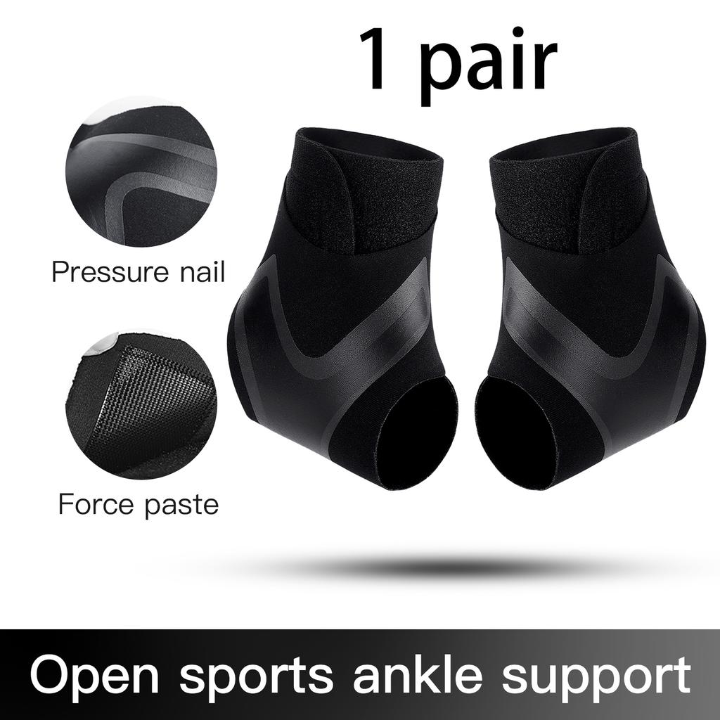 2Pc Adjustable Ankle Support Pad Ankle Sleeve Pressure Anti-Spinning Elastic Breathable Support Fitness Sports Safety Prevention