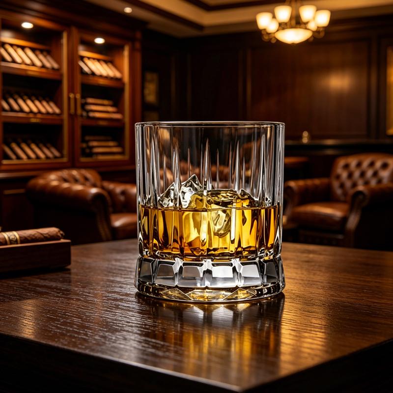 1pcs Fashionable Whiskey Glass Creative Juice Drinking Glasses Household Transparent Beverage Cup Party High End Brandy Glass