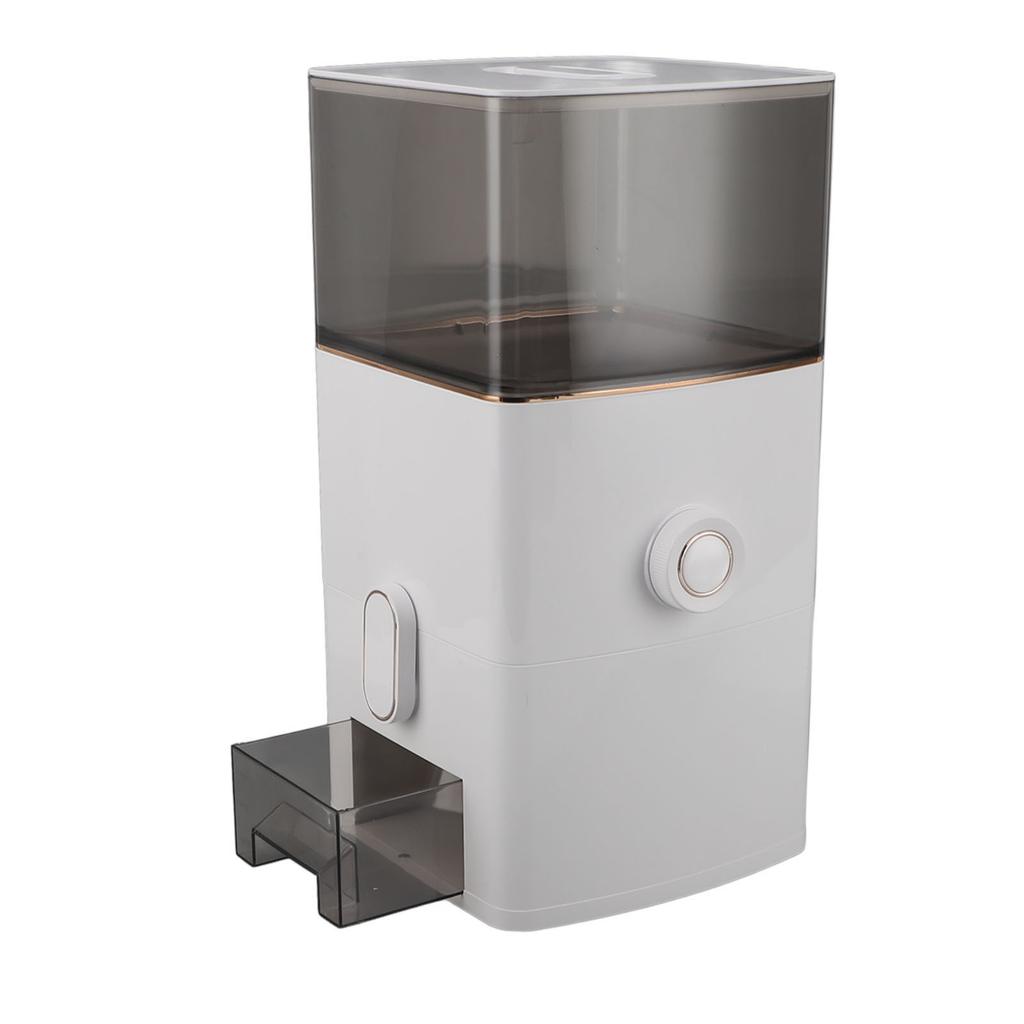 Rice Dispenser 13.2lb Capacity Transparent Window Dry Food Storage Container with Measuring Cup for Kitchen Flour Sugar