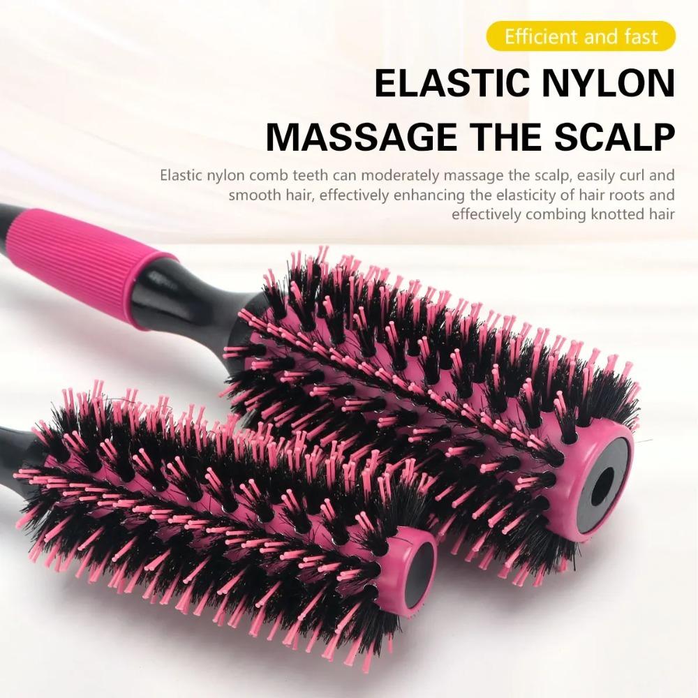 Barbershop Round Tube Curly Hair Rollers Hair Comb for Barber Salon Hair Brush Styling Hairbrush Hairdressing Combs Beauty Tools