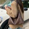 Lazy Style Soft Leather Single-shoulder Bag, Large-capacity Tote Bag, Fashionable and Retro Commuter Crossbody Bag