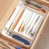 Scalable Cabinet Storage Drawer Compartment Storage Box Stationery Container Retractable PET Plastic Hidden Drawer Home