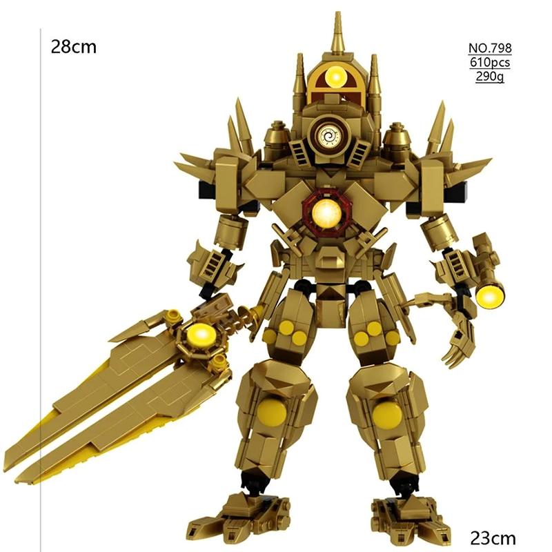 New Skibidi Toileted Titan Clock King 2.0 Building Blocks TVman Speakerman Model Toys for Kid Boys Ideas Gifts Xmas Easter Gift